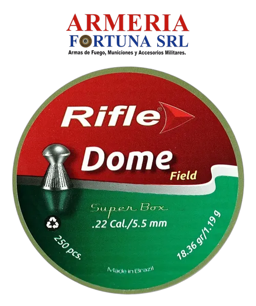 Perdigones Cal. .22 Rifle Dome Field